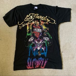 Ed hardy womens tee shirt